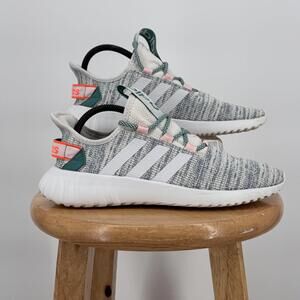 Adidas Cloudfoam Shoes Womens 9.5 Gray Knit Comfort Running Sneakers EG2641